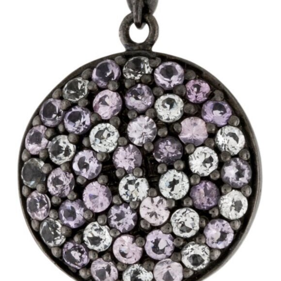 MCL BY MATTHEW CAMPBELL LAURENZA SAPPHIRE STERLING SILVER  DROP EARRINGS - Picture 4 of 9